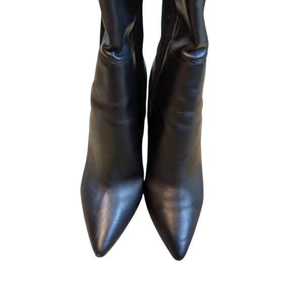 Aldo Over The Knee High Leather And Suede Stiletto Boots Women's Black Sz 9 - Picture 5 of 14